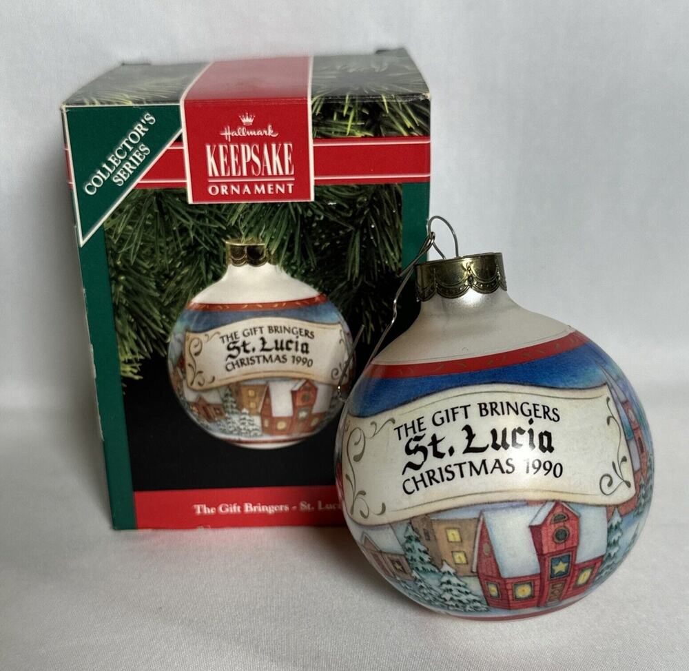 Hallmark St. Lucia Gift Bringers Keepsake Glass Ornament Christmas